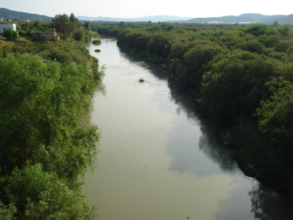 The Medjerda River near Slouguia, Tunisia.